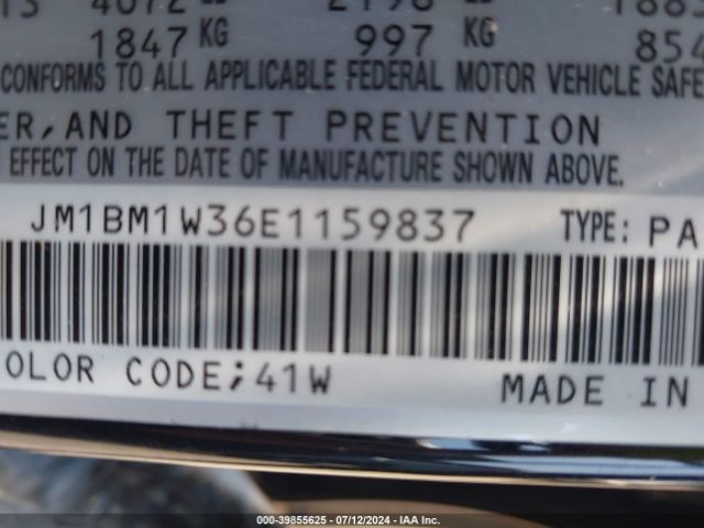 JM1BM1W36E1159837 Mazda Mazda3 S Grand Touring