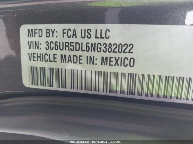 3C6UR5DL6NG382022 RAM 2500 Lone Star  4x4 6'4 Box