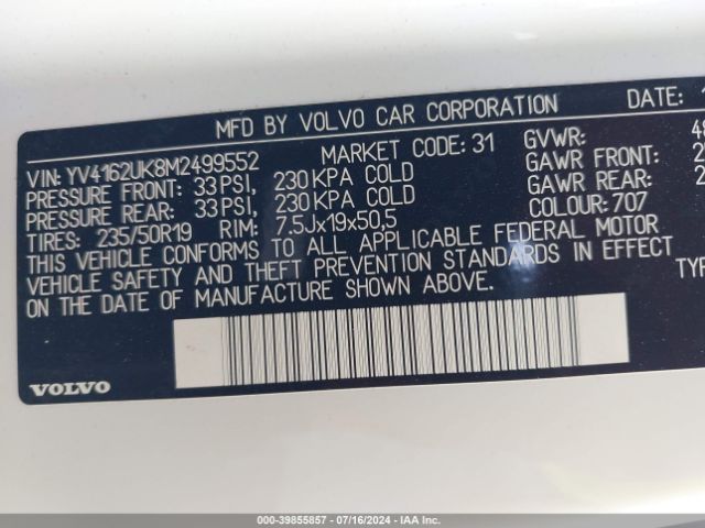 YV4162UK8M2499552 Volvo Xc40 T5 Momentum