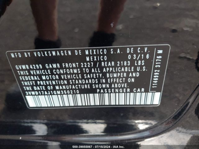 3VWD17AJ1GM350210 Volkswagen Jetta 1.8t Sport