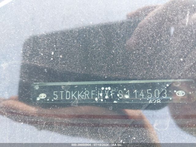 5TDKKRFHXFS114503 Toyota Highlander Xle V6