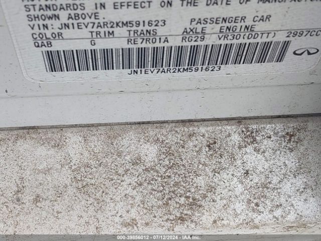 JN1EV7AR2KM591623 Infiniti Q50 3.0t Sport