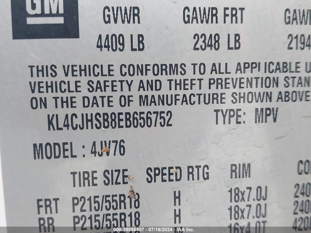 Buick Encore Premium 2014 KL4CJHSB8EB656752 Image 9