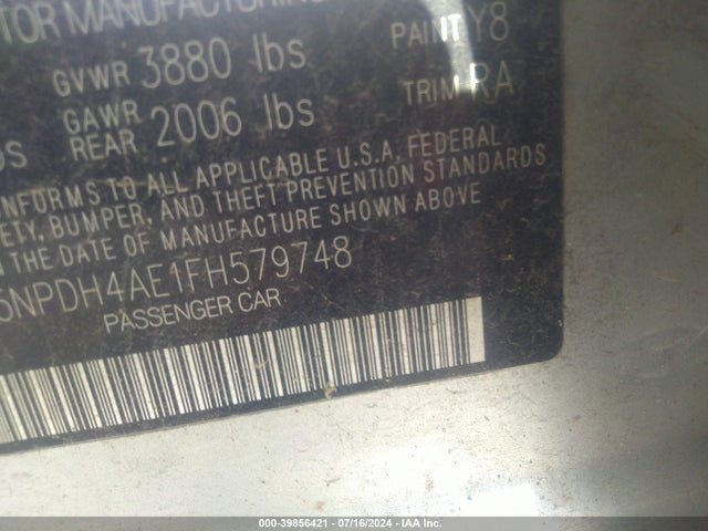 Hyundai ELANTRA SE 2015 5NPDH4AE1FH579748 Image 9