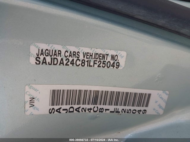 2001 JAGUAR XJ8 SAJDA24C81LF25049 Photo 8