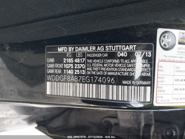 WDDGF8AB7EG174096 Mercedes-Benz C 300 Luxury 4matic/sport 4matic