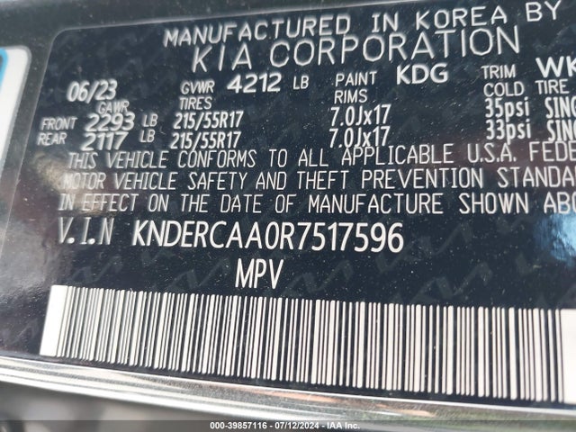 KIA SELTOS EX 2024 KNDERCAA0R7517596 Image 9