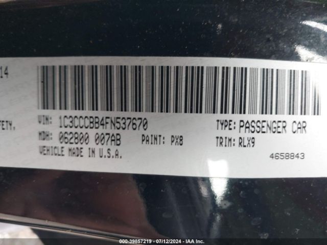 1C3CCCBB4FN537670 Chrysler 200 S