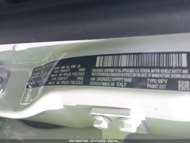 ZACNJDC10PPP71848 Jeep Renegade Trailhawk 4x4