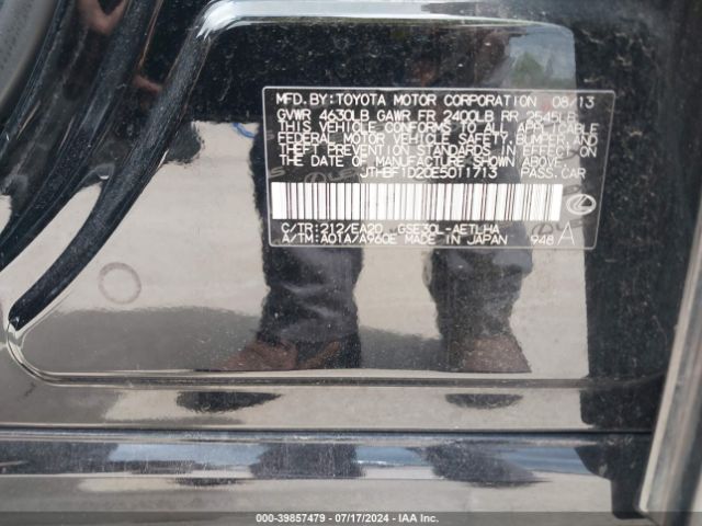 JTHBF1D20E5011713 Lexus IS 250