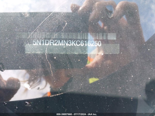Nissan Pathfinder Sv 2019 5N1DR2MN3KC616250 Image 9