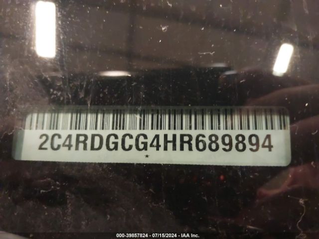 2C4RDGCG4HR689894 Dodge Grand Caravan Sxt