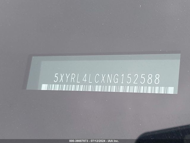 5XYRL4LCXNG152588 KIA SORENTO S