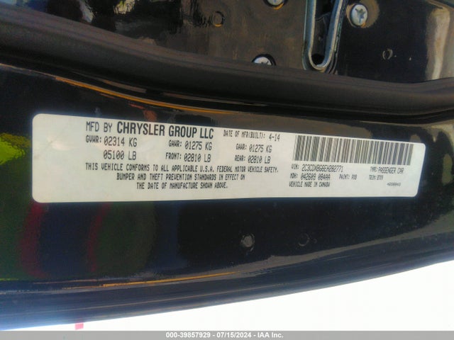 Dodge Charger Se 2014 2C3CDXBG6EH282771 Image 9