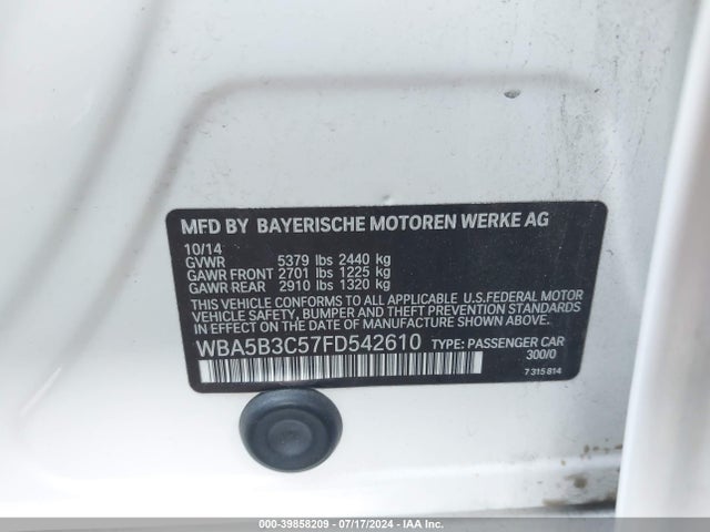WBA5B3C57FD542610 BMW 535i Xdrive