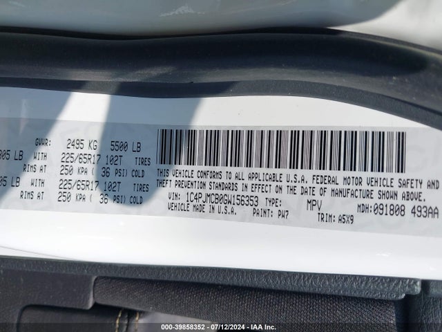 Jeep Cherokee Latitude 2016 1C4PJMCB0GW156353 Image 9