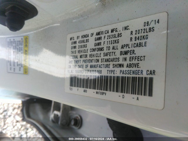 19UUB2F55FA006469 Acura Tlx V6 Tech