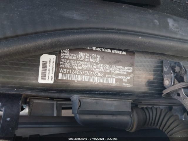 WBY1Z4C57EV276368 BMW I3 Base W/range Extender