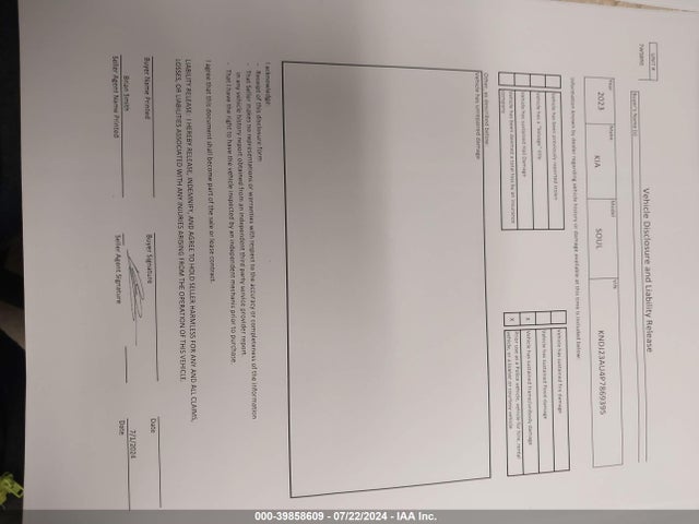 Продаж на аукціоні авто 2023 Kia Soul Lx, vin: KNDJ23AU4P7869395, номер лоту: 39858609
