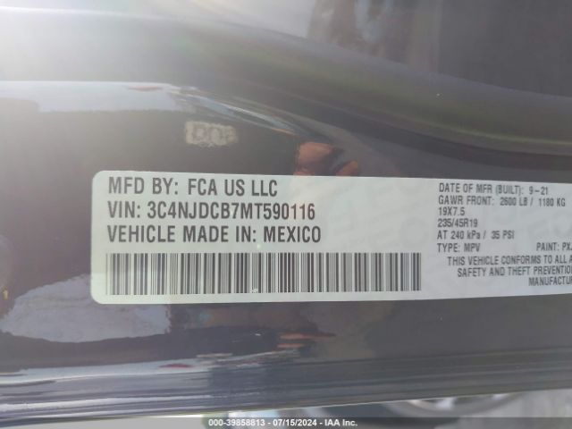 2021 JEEP COMPASS 3C4NJDCB7MT590116 Photo 8