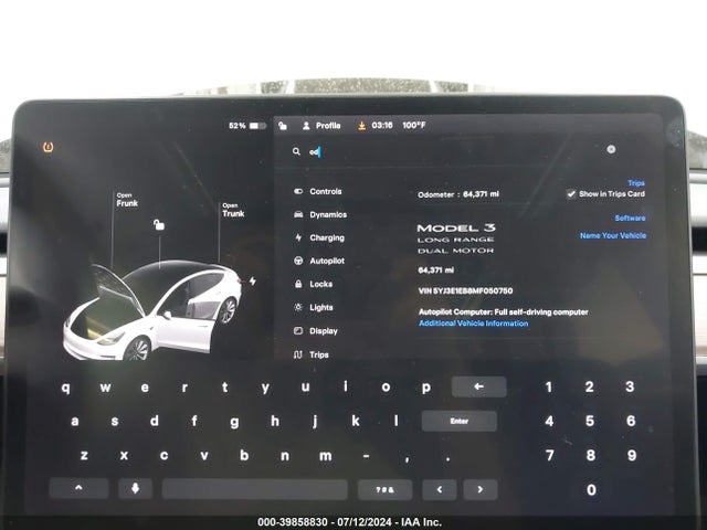 Tesla MODEL 3 2021 5YJ3E1EB8MF050750 Image 25
