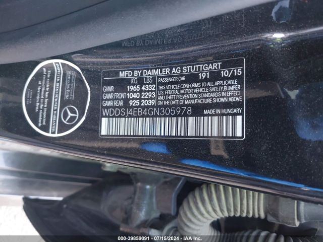 WDDSJ4EB4GN305978 Mercedes-Benz CLA 250
