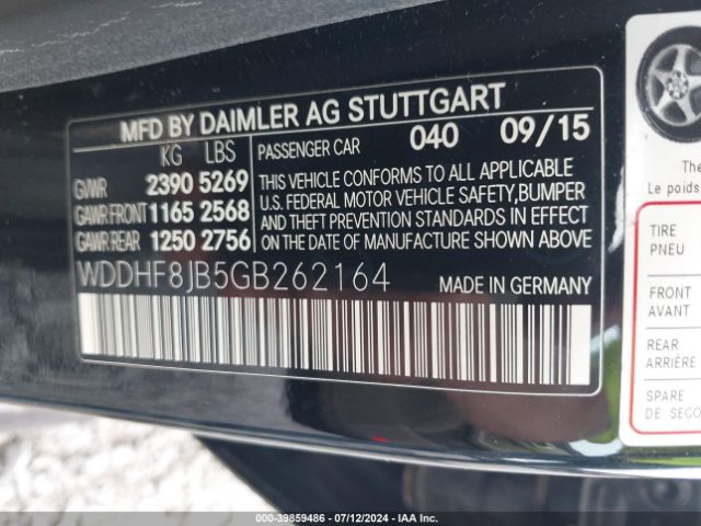 WDDHF8JB5GB262164 Mercedes-Benz E 350 4matic