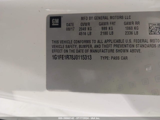 Chevrolet Camaro 1ss 2018 1G1FE1R78J0115313 Image 9