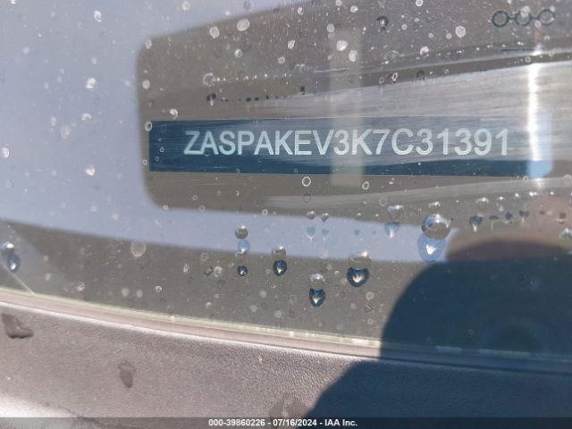 ZASPAKEV3K7C31391 Alfa Romeo Stelvio Quadrifoglio Awd
