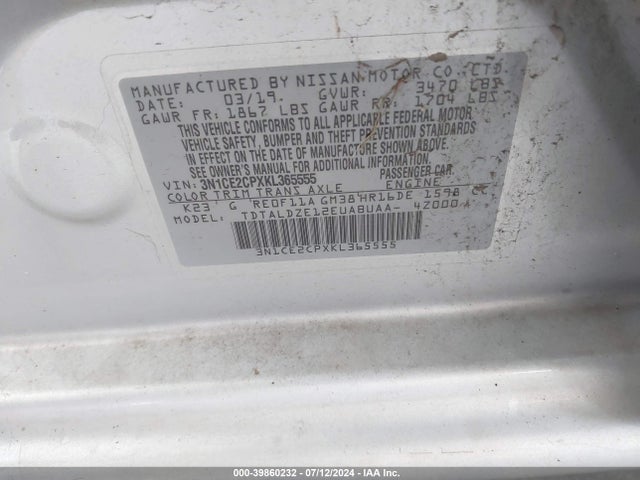 Nissan Versa Note Sv 2019 3N1CE2CPXKL365555 Image 9