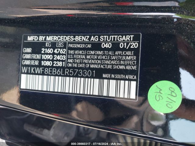 W1KWF8EB6LR573301 Mercedes-Benz C 300 4matic