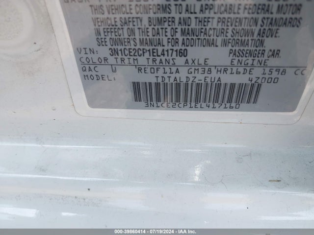 Nissan Versa Note Sv 2014 3N1CE2CP1EL417160 Image 9