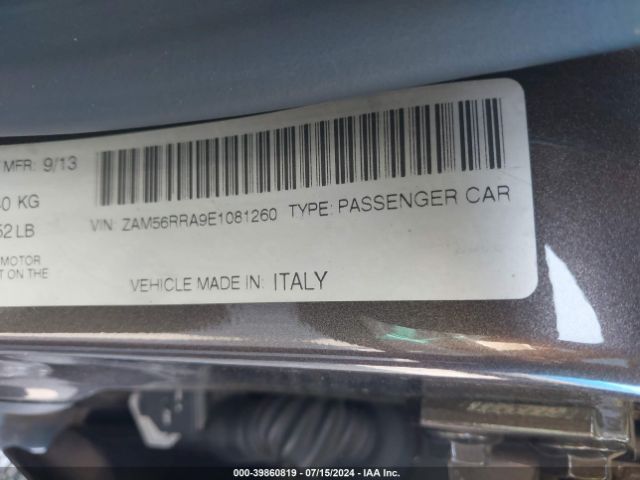 ZAM56RRA9E1081260 Maserati Quattroporte S Q4