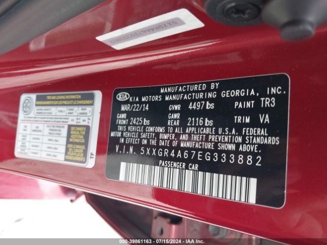 5XXGR4A67EG333882 KIA Optima Sx Turbo