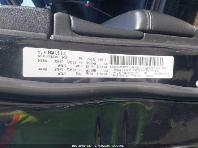 1C4RJFAG4FC813559 Jeep Grand Cherokee Altitude