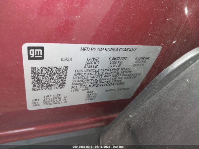 2024 CHEVROLET TRAX KL77LKE2XRC047055 Photo 8