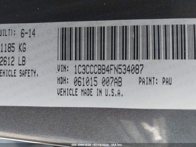Chrysler 200 S 2015 1C3CCCBB4FN534087 Image 9