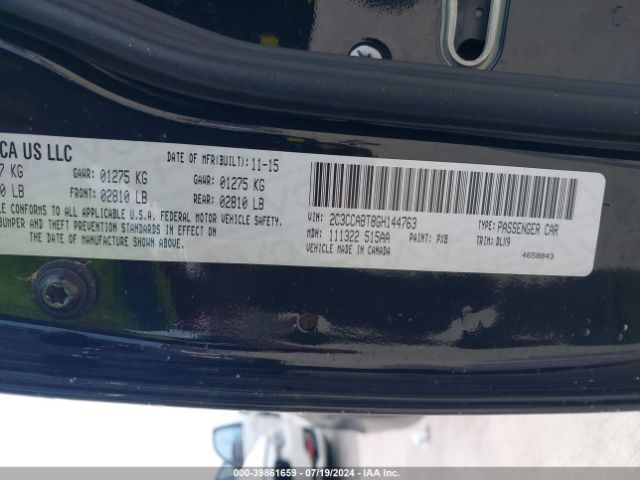 2C3CCABT8GH144763 Chrysler 300 300s