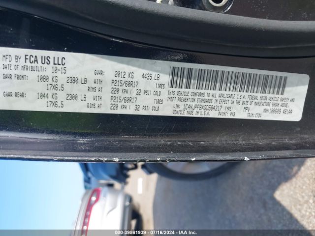 1C4NJPFBXGD584317 Jeep Patriot Latitude