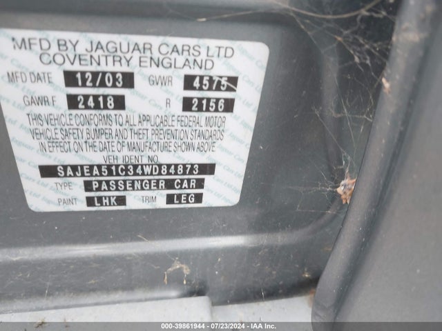 2004 JAGUAR X-TYPE SAJEA51C34WD84873 Photo 8
