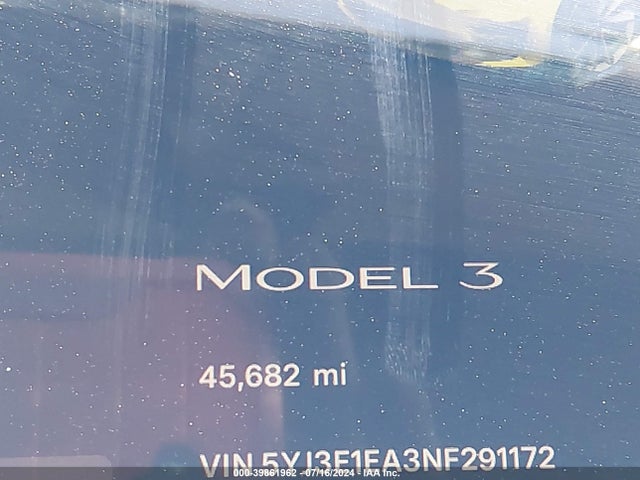 Tesla Model 3 Rear-wheel Drive 2022 5YJ3E1EA3NF291172 Image 14