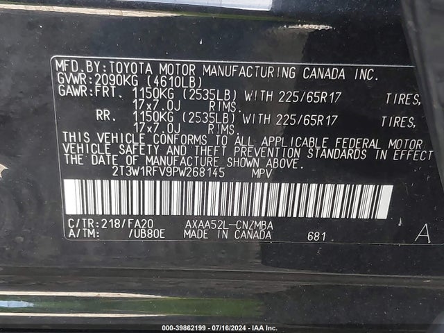 Toyota Rav4 Xle 2023 2T3W1RFV9PW268145 Image 9