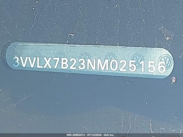 3VVLX7B23NM025156 Volkswagen Taos 1.5t Se