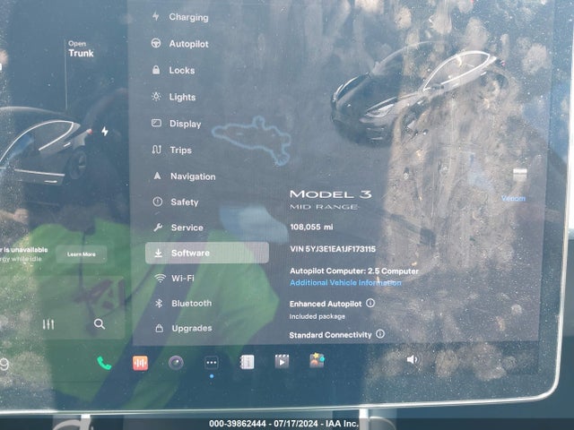 Tesla Model 3 Long Range/mid Range 2018 5YJ3E1EA1JF173115 Image 15