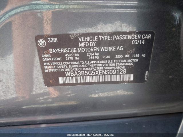 WBA3B5G5XENS09128 BMW 328i Xdrive