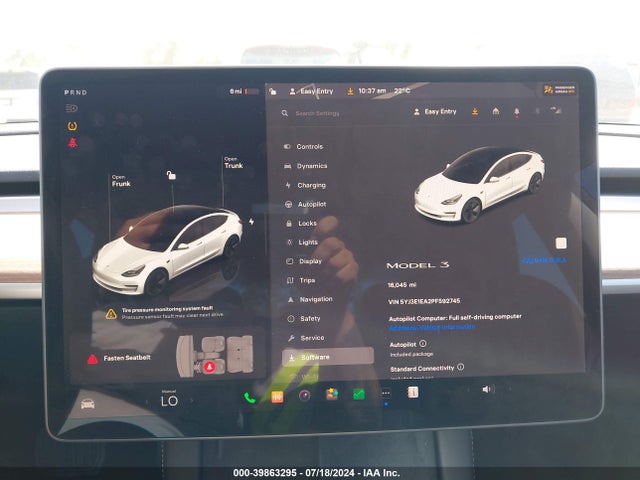 Tesla Model 3 Rear-wheel Drive 2023 5YJ3E1EA2PF592745 Image 7