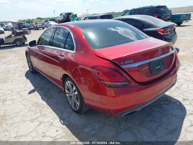 39863328 :رقم المزاد ، 55SWF8DB8KU307521 vin ، 2019 Mercedes-benz C 300 مزاد بيع