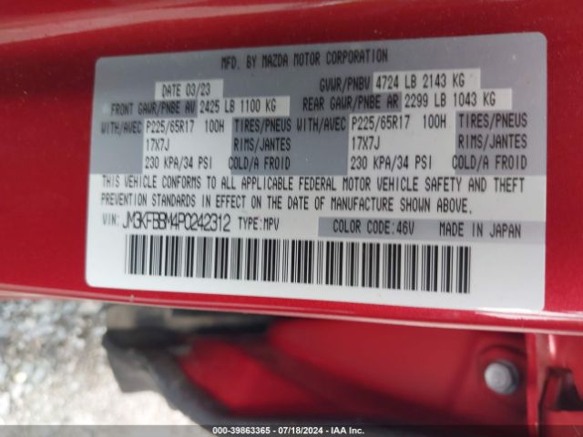 JM3KFBBM4P0242312 Mazda Cx-5 2.5 S Select