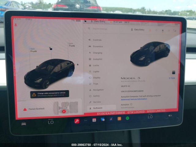 5YJ3E1EA3MF048816 Tesla Model 3 Standard Range Plus Rear-wheel Drive