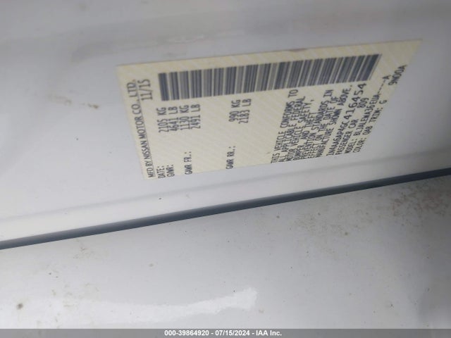 Nissan Maxima 3.5 Sl 2016 1N4AA6AP4GC416454 Image 9